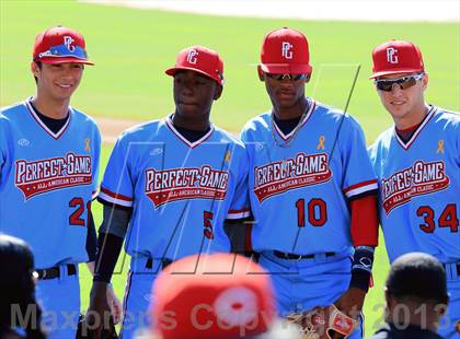 Thumbnail 3 in Perfect Game All-American Classic (East vs. West) photogallery.