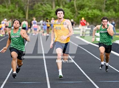 Thumbnail 2 in Yorktown Tri-Meet (100 Meter) photogallery.