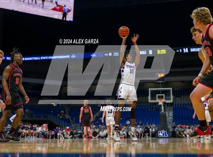 Thumbnail 1 in Thrall vs Shelbyville (UIL 2A Basketball Semifinal) photogallery.