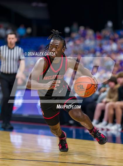 Thumbnail 2 in Thrall vs Shelbyville (UIL 2A Basketball Semifinal) photogallery.