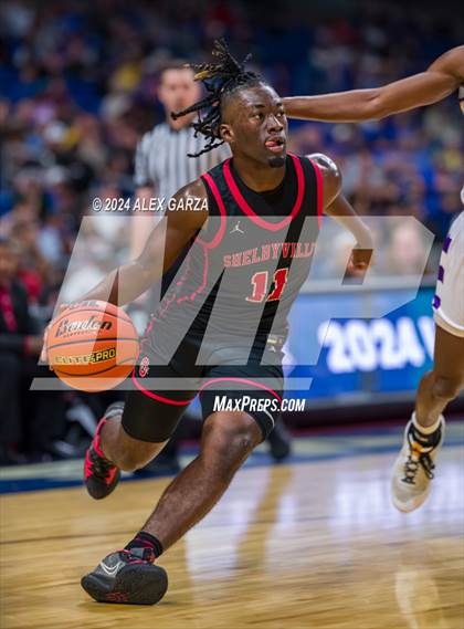 Thumbnail 2 in Thrall vs Shelbyville (UIL 2A Basketball Semifinal) photogallery.