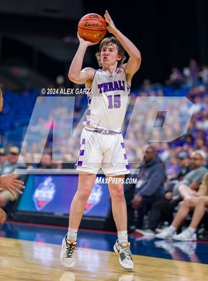 Thumbnail 2 in Thrall vs Shelbyville (UIL 2A Basketball Semifinal) photogallery.