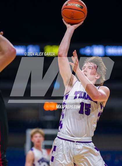 Thumbnail 2 in Thrall vs Shelbyville (UIL 2A Basketball Semifinal) photogallery.