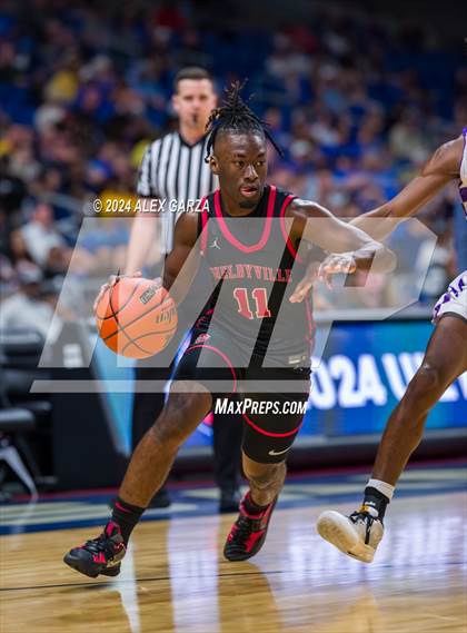 Thumbnail 2 in Thrall vs Shelbyville (UIL 2A Basketball Semifinal) photogallery.