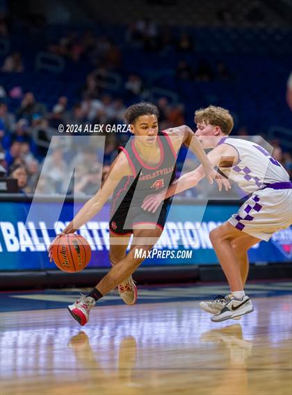 Thumbnail 1 in Thrall vs Shelbyville (UIL 2A Basketball Semifinal) photogallery.