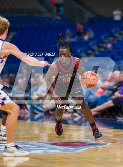 Thumbnail 1 in Thrall vs Shelbyville (UIL 2A Basketball Semifinal) photogallery.
