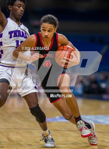 Thumbnail 1 in Thrall vs Shelbyville (UIL 2A Basketball Semifinal) photogallery.
