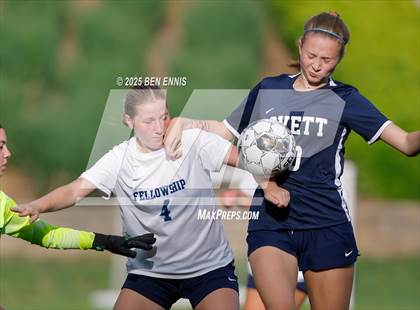 Thumbnail 3 in Fellowship Christian vs. Lovett (GHSA Private Round 2) photogallery.