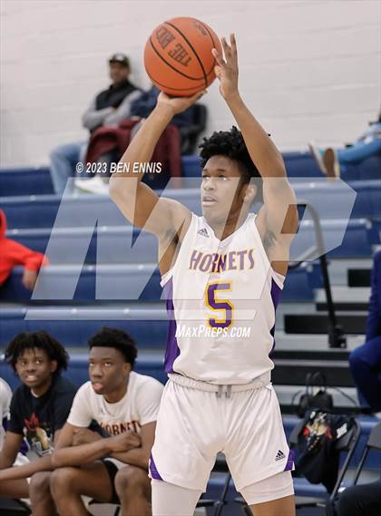 Thumbnail 2 in Eagle's Landing Christian Academy vs Hampton (MLK Luella HoopKlub Showcase) photogallery.
