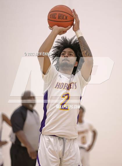 Thumbnail 1 in Eagle's Landing Christian Academy vs Hampton (MLK Luella HoopKlub Showcase) photogallery.