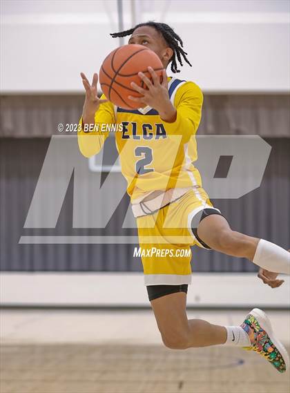 Thumbnail 2 in Eagle's Landing Christian Academy vs Hampton (MLK Luella HoopKlub Showcase) photogallery.