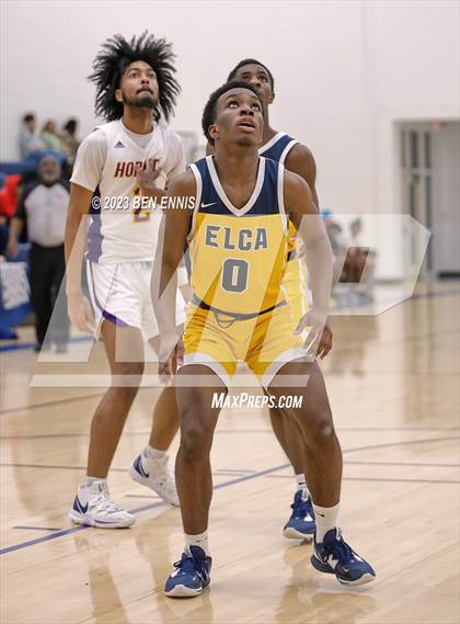 Thumbnail 3 in Eagle's Landing Christian Academy vs Hampton (MLK Luella HoopKlub Showcase) photogallery.