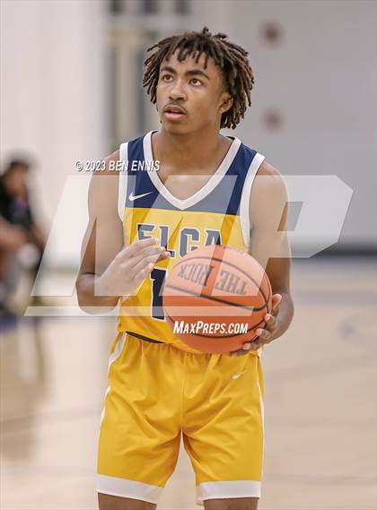 Thumbnail 2 in Eagle's Landing Christian Academy vs Hampton (MLK Luella HoopKlub Showcase) photogallery.