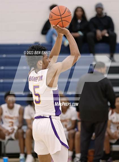 Thumbnail 2 in Eagle's Landing Christian Academy vs Hampton (MLK Luella HoopKlub Showcase) photogallery.