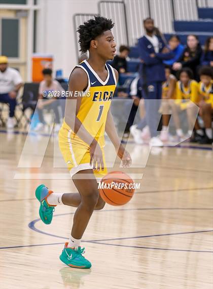 Thumbnail 2 in Eagle's Landing Christian Academy vs Hampton (MLK Luella HoopKlub Showcase) photogallery.
