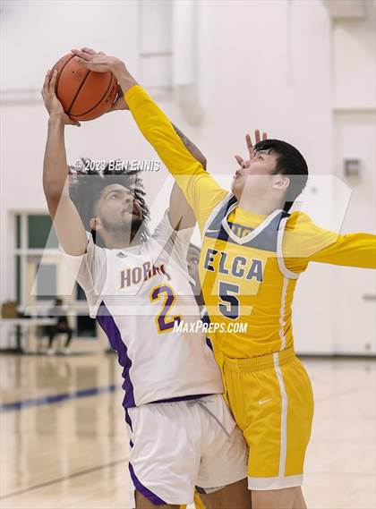 Thumbnail 3 in Eagle's Landing Christian Academy vs Hampton (MLK Luella HoopKlub Showcase) photogallery.