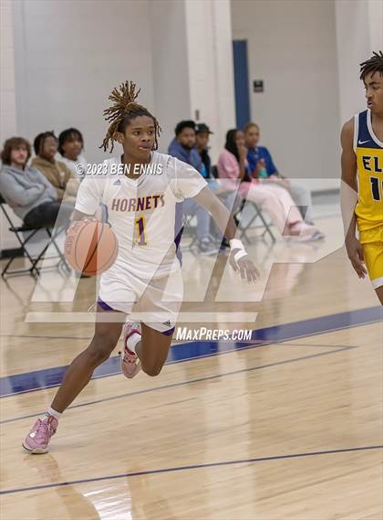 Thumbnail 2 in Eagle's Landing Christian Academy vs Hampton (MLK Luella HoopKlub Showcase) photogallery.