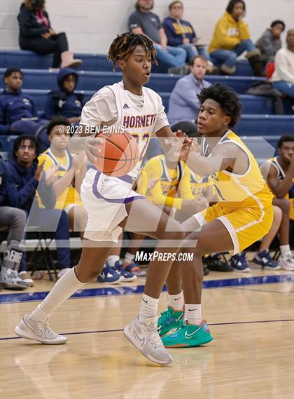 Thumbnail 3 in Eagle's Landing Christian Academy vs Hampton (MLK Luella HoopKlub Showcase) photogallery.