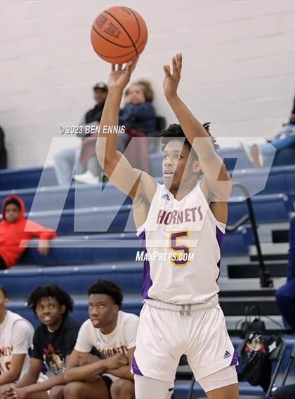 Thumbnail 3 in Eagle's Landing Christian Academy vs Hampton (MLK Luella HoopKlub Showcase) photogallery.