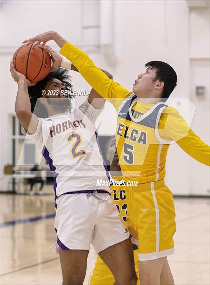 Thumbnail 1 in Eagle's Landing Christian Academy vs Hampton (MLK Luella HoopKlub Showcase) photogallery.