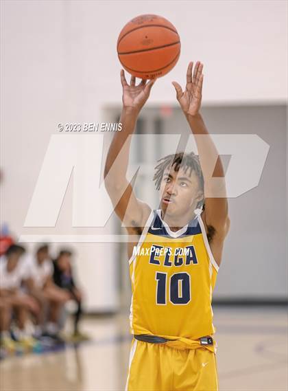 Thumbnail 3 in Eagle's Landing Christian Academy vs Hampton (MLK Luella HoopKlub Showcase) photogallery.