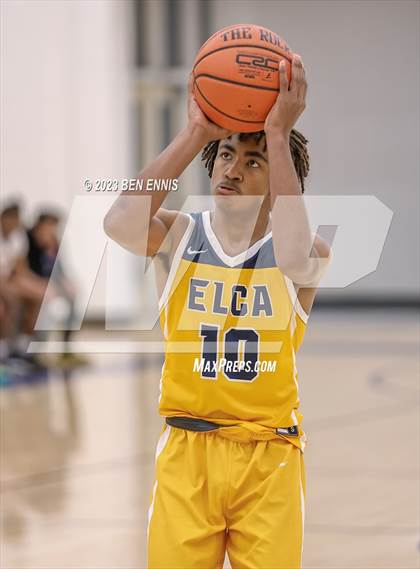 Thumbnail 3 in Eagle's Landing Christian Academy vs Hampton (MLK Luella HoopKlub Showcase) photogallery.