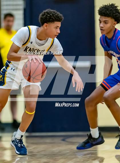Thumbnail 1 in Louisburg vs. North Raleigh Christian Academy (Phenom's City of Oaks Classic) photogallery.