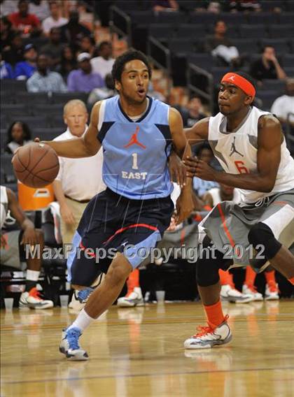 Thumbnail 2 in Jordan Brand Classic (East vs. West) photogallery.
