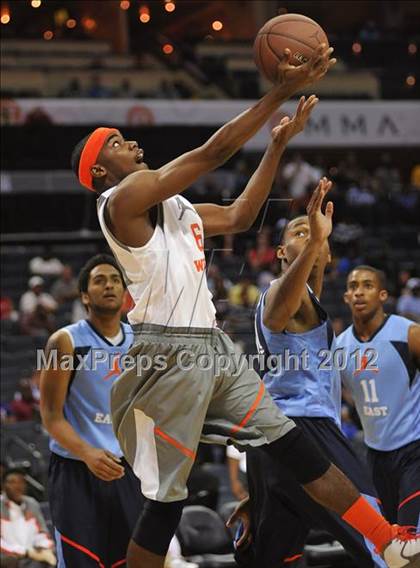 Thumbnail 2 in Jordan Brand Classic (East vs. West) photogallery.