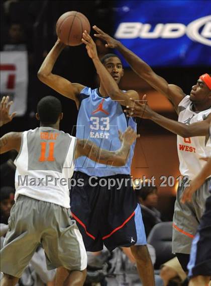 Thumbnail 2 in Jordan Brand Classic (East vs. West) photogallery.