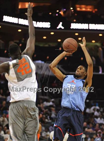 Thumbnail 1 in Jordan Brand Classic (East vs. West) photogallery.