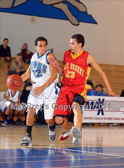 Thumbnail 1 in Palm Desert @ Cathedral City (MaxPreps Holiday Classic) photogallery.