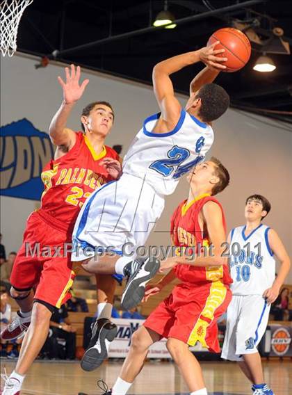 Thumbnail 1 in Palm Desert @ Cathedral City (MaxPreps Holiday Classic) photogallery.