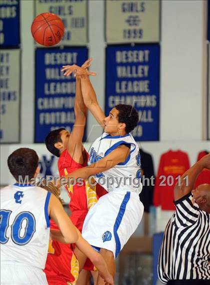 Thumbnail 1 in Palm Desert @ Cathedral City (MaxPreps Holiday Classic) photogallery.
