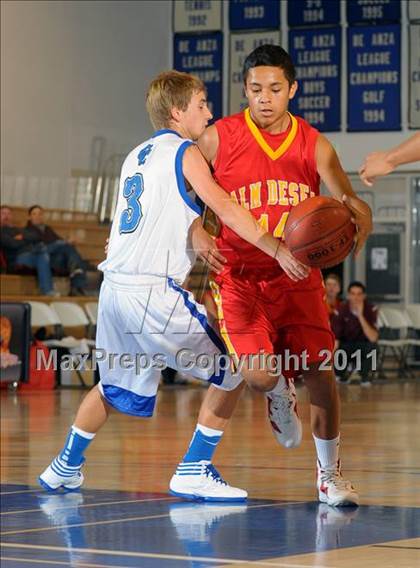 Thumbnail 1 in Palm Desert @ Cathedral City (MaxPreps Holiday Classic) photogallery.