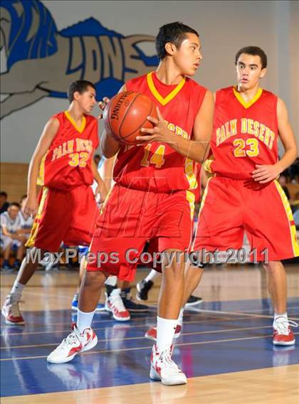 Thumbnail 3 in Palm Desert @ Cathedral City (MaxPreps Holiday Classic) photogallery.