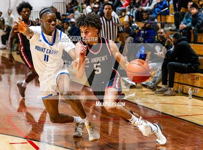Thumbnail 1 in Our Lady of Mount Carmel vs. St. Andrew's Episcopal (Capital Hoops Mayhem on Military) photogallery.