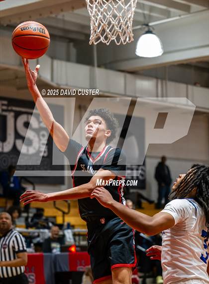 Thumbnail 1 in Our Lady of Mount Carmel vs. St. Andrew's Episcopal (Capital Hoops Mayhem on Military) photogallery.