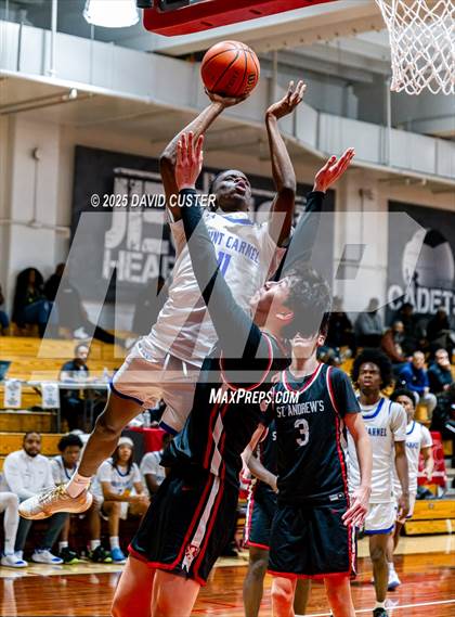 Thumbnail 2 in Our Lady of Mount Carmel vs. St. Andrew's Episcopal (Capital Hoops Mayhem on Military) photogallery.
