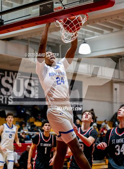 Thumbnail 3 in Our Lady of Mount Carmel vs. St. Andrew's Episcopal (Capital Hoops Mayhem on Military) photogallery.