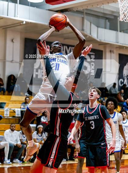 Thumbnail 1 in Our Lady of Mount Carmel vs. St. Andrew's Episcopal (Capital Hoops Mayhem on Military) photogallery.