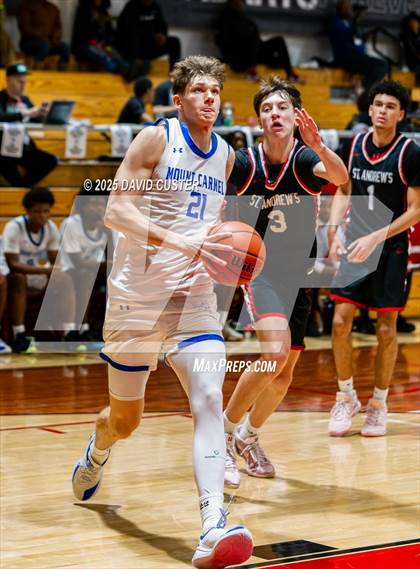 Thumbnail 2 in Our Lady of Mount Carmel vs. St. Andrew's Episcopal (Capital Hoops Mayhem on Military) photogallery.