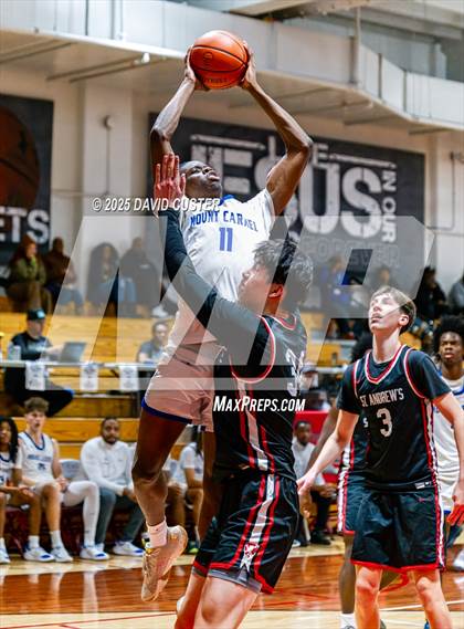 Thumbnail 2 in Our Lady of Mount Carmel vs. St. Andrew's Episcopal (Capital Hoops Mayhem on Military) photogallery.