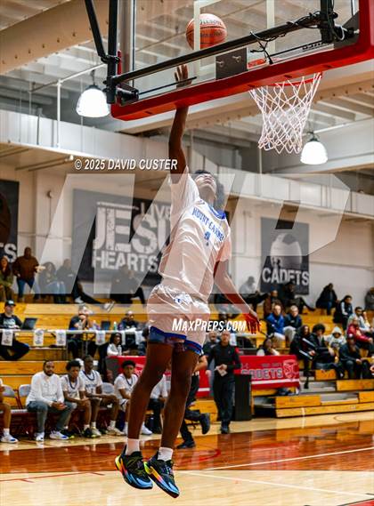 Thumbnail 2 in Our Lady of Mount Carmel vs. St. Andrew's Episcopal (Capital Hoops Mayhem on Military) photogallery.