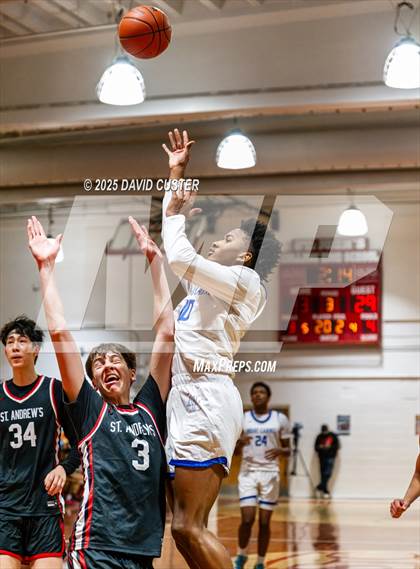 Thumbnail 1 in Our Lady of Mount Carmel vs. St. Andrew's Episcopal (Capital Hoops Mayhem on Military) photogallery.