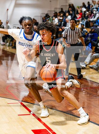 Thumbnail 2 in Our Lady of Mount Carmel vs. St. Andrew's Episcopal (Capital Hoops Mayhem on Military) photogallery.