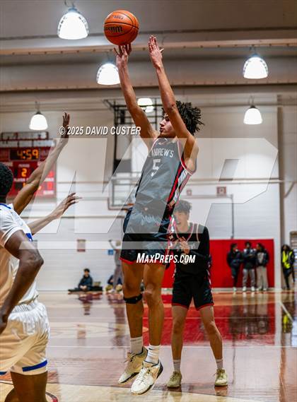 Thumbnail 1 in Our Lady of Mount Carmel vs. St. Andrew's Episcopal (Capital Hoops Mayhem on Military) photogallery.