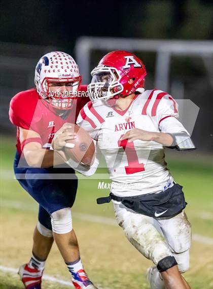 Thumbnail 2 in Arvin @ Strathmore (CIF CS D5 Quarterfinal) photogallery.