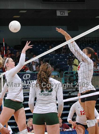 Thumbnail 1 in Sacred Heart Cathedral vs. Cathedral (CIF D3 State Final) photogallery.