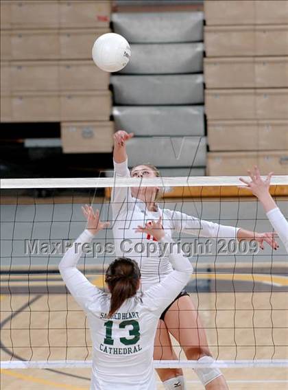 Thumbnail 3 in Sacred Heart Cathedral vs. Cathedral (CIF D3 State Final) photogallery.